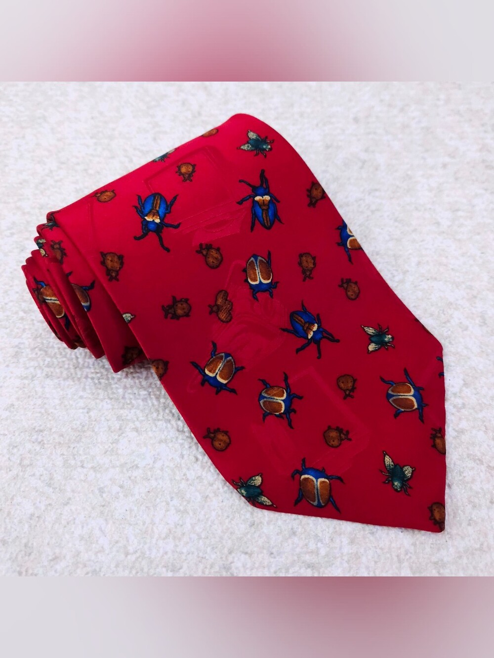 After Dark Silk Tie Bugs USA Made
